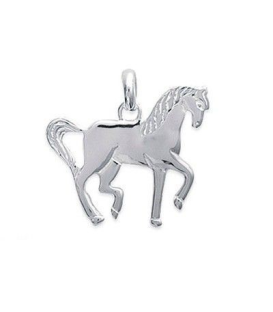 Pendentif argent massif cheval