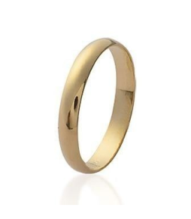 Alliance mariage fine plaqué or bague simple