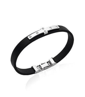 Bracelet homme cuir et acier