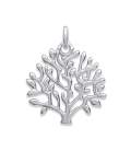 Pendentif arbre en dentelle argent massif