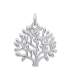 Pendentif arbre en dentelle argent massif 