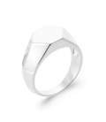 Bague chevaliere a graver argent massif anneau original