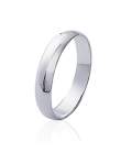 Bague alliance argent massif femme homme simple bombée