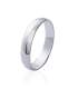 Bague alliance argent massif femme homme simple bombée 