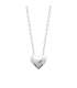 Collier chaîne argent massif coeur petit zirconium